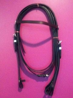 Western Leather Horse Bridle Headstall with Silver & 6 Split Leather 