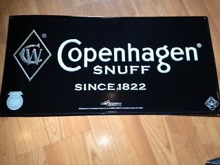 copenhagen snuff metal sign new unused  9