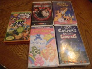 VHS LOT Beauty & Beast, Caspers Christmas, Inspector Gadget, Care 