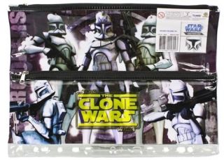 star wars the clone wars large pencil case new from