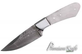 knife blanks blade san mai damascus drop point new #