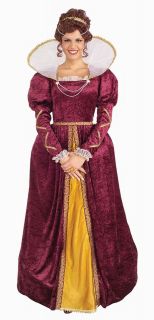 Queen Elizabeth Renaissance Princess Gown Dress Up Halloween Adult 