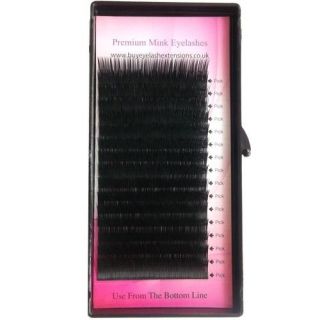 Mink Individual Eyelash Tray Mix Length Lash Tray J or C Curl (lengths 