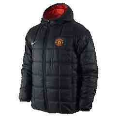 BNWT Manchester United Mens Flip It Reversable Jacket Grey Black/Red S 