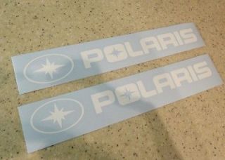 Polaris Snow Machine Decal Die Cut WHITE 9 2 PAK FREE SHIP + FREE 