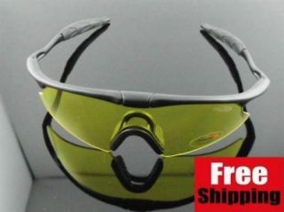   shooting airsoft safety glasses protective goggles eyewear yellow lens