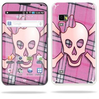   Decal Sticker Cover for Samsung Galaxy 5.0  Player Pink Bow Skull