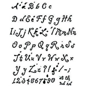 nip lettering template alphabet stencil flirty style 
