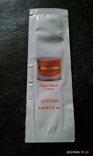  listed *10 Arbonne RE9 Advanced Night Repair Cream Samples *FRESH