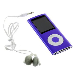   Cheap Digital  MP4 Music Player FM Radio Reader 4GB 4G Purple Blue
