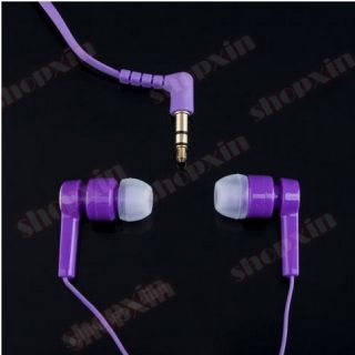 New Purple In Ear 3.5mm Earbud Earphone Headset for iPhone 3 3GS 4 4GS 