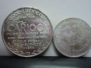 PUERTO RICO TOKEN MEDAL RON DON Q AND RON CARIOCA