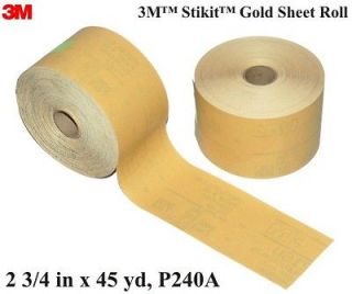 3M 2593 Stikit Gold Roll P240 Sandpaper Dura​ Block Sand