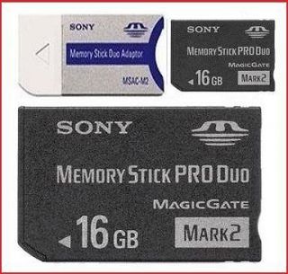 newly listed 16gb 16g ms memory stick pro duo card