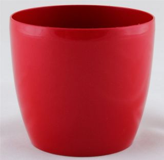   planter flower pot, selection of 8 colours, 3 sizes, glossy plastic