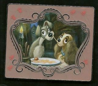 disney pin Easel,classic series,lady and the tramp,jumbo,LE 500,vhtf