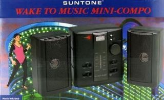 Suntone Wake Up To Music Miniature Radio with Mini Dual Speakers