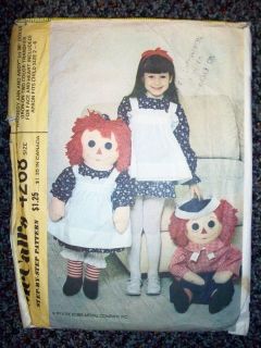 36 large size raggedy ann and andy dolls 4268 time