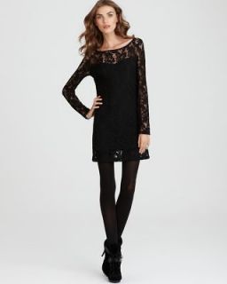 Pippa NEW Black Long Sleeve Above Knee Shift Lace Cocktail, Evening 