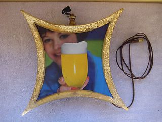 1950 s hanging electric beer light  22