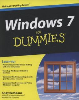 Windows 7 for Dummies by Andy Rathbone 2009, Paperback