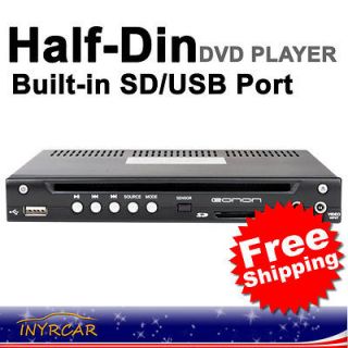 D0009 Eonon 1/2 Din New In Dash Car USD CD VCD DVD Player SDHC(8G) 8d