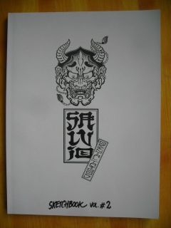 SALVIO Oriental tattoo A4 sketchbook Vol.2 Flash Designs Sketch Book