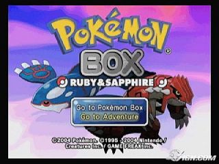Pokemon Box Ruby and Sapphire Nintendo GameCube, 2004