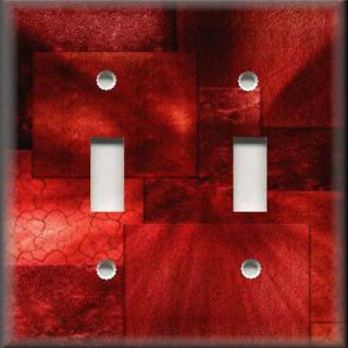 Light Switch Plate Cover   Candy Apple Red Hues   Wall Decor