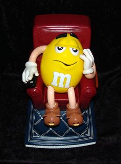 Couch Potato Yellow M Reclining In Lazy Boy w/TV Remote Candy 