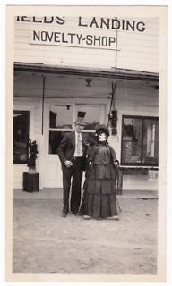 Man with Weird Mannequin Woman Happy Couple PHOTO