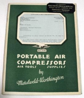 air king 1931 portable air compressor sales brochure time left