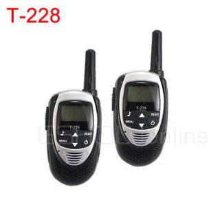 Portable UHF 0.5W 8/20/22 CH Mini Walkie Talkie Two Way Radio T 228 