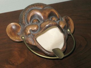  Pottery Monkey Face Compton Treasure Craft Ashtray California Modern