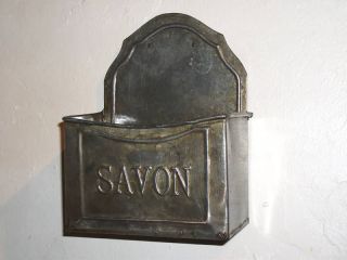 repro chic french zinc soap holder wall mount freestan d
