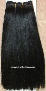 Brazilian Virgin Remy Human Hair Weave #1 in a Weft 14 inch 1 pc