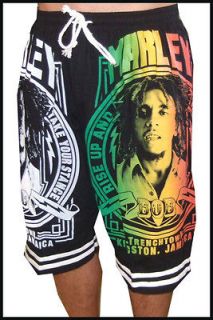 bob marley rasta reggae new black t shirt shorts from