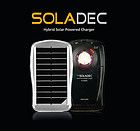 SOLADEC Portable Hybrid Solar Powered Charger & LED Light Lantern