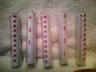 rain gauge tube vial glass art craft hobby replacement
