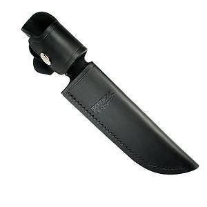 Newly listed Buck Black Leather Sheath with Belt Loop fits Fixed Blade 