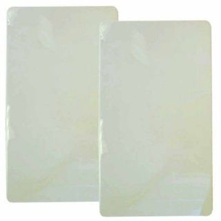 NEW Reston Lloyd Rectangular Stove Burner Covers Set of 2 White