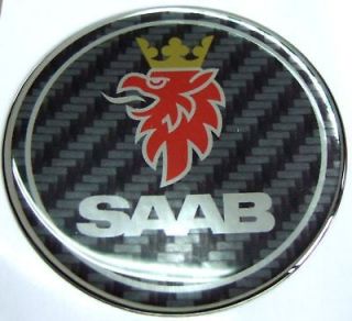 SAAB CARBON FIBER FIBRE EMBLEM BADGE DECAL 9 3 93 9 5 95 9 2X