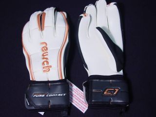New Reusch Pure Contact WBFS Soccer Goalie Gloves #19 70 970 Sample