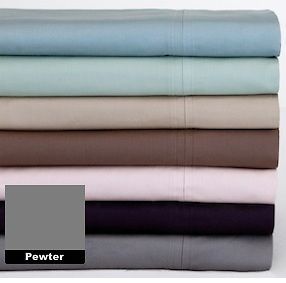 Sheex PEWTER KING Bed Performance 600 Thread Count Cotton Pillowcases 