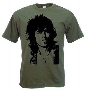 Keith Richards T Shirt, 1960s, RocknRoll Rebel, All Sizes 