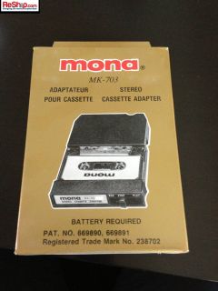 track to cassette adapter nib mona mk 703 from