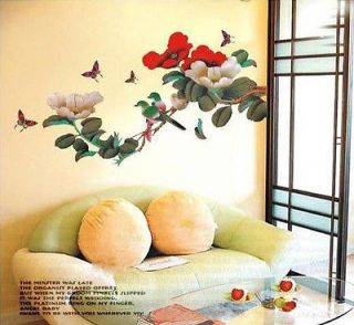 Newly listed Removable JAPANESE FLOWER TREE BIRDS Butterflies WALL 
