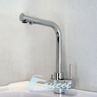way dual faucet kitchen mixer tap pure water filter
