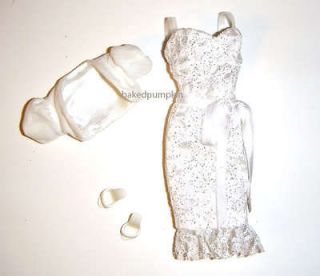 Barbie Fashion White Sassy Lace Dress For Model Muse Dolls mb4