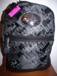  PHAT QUALITY BACKPACK VIBRANT COLOR BLACK SILVER BRAND NEW WITH TAG